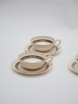 Edmond Bellefroid Tea Set attributed to Petrus Regout Maastricht, Bauhaus, Dutch Art Deco, 1924, Set of 25-KL-1769270