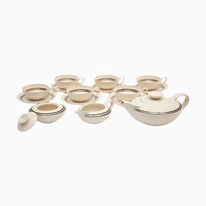 Edmond Bellefroid Tea Set attributed to Petrus Regout Maastricht, Bauhaus, Dutch Art Deco, 1924, Set of 25-KL-1769270