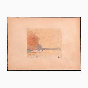 Edmond Cuisinier, Landscape Composition, Original Etching, Early 20th-Century-ZCI-1342894