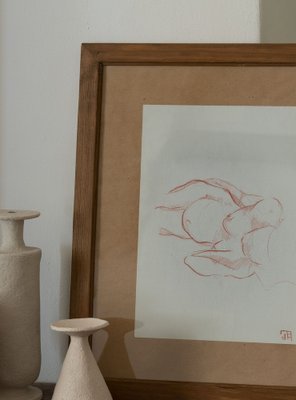 Edoardo Avellino, Laying Liana Figure, 2020, Drawing on Paper-PPI-1819854