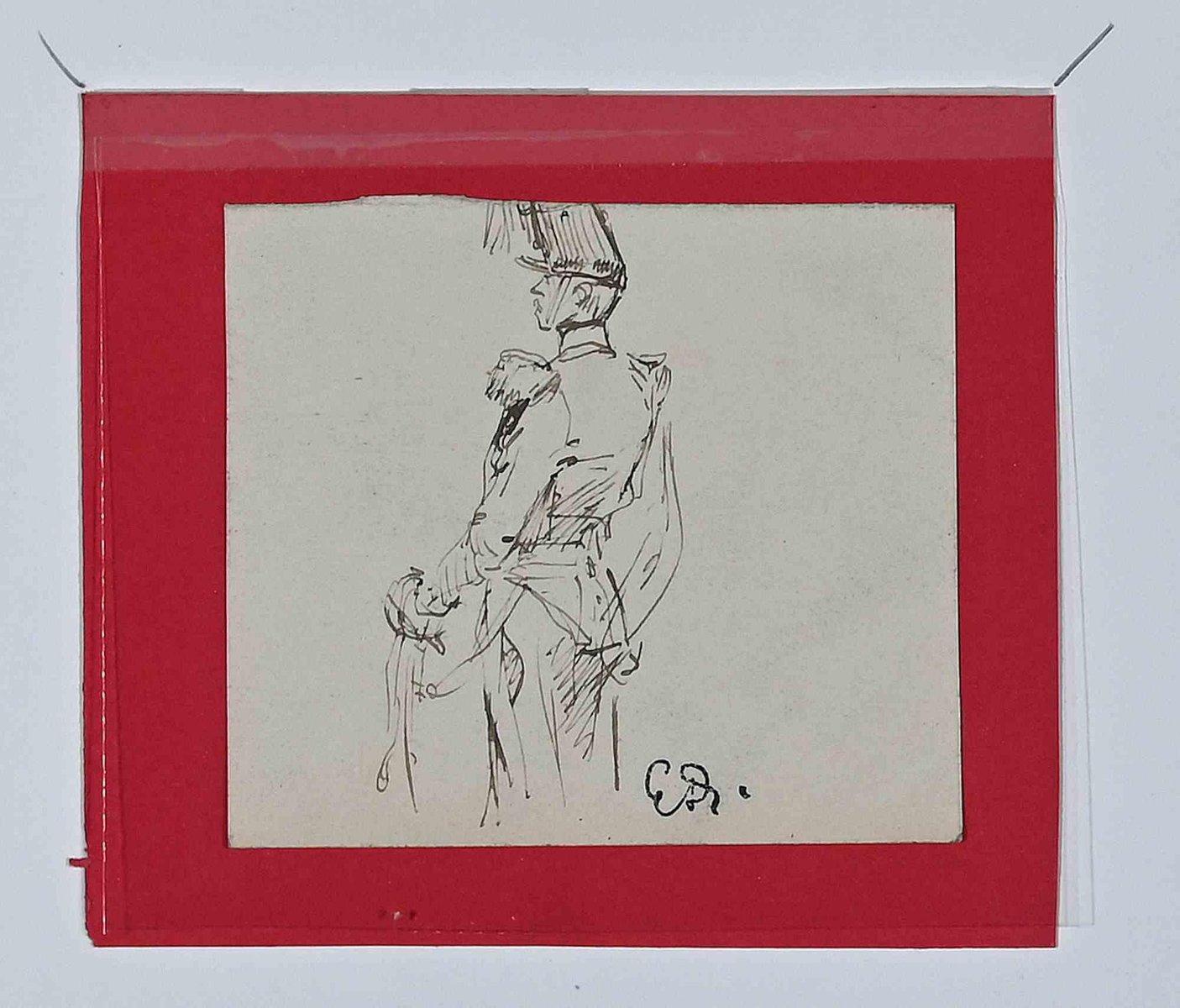 Edouard Detaille, The General, Original Ink Drawing, 1900s