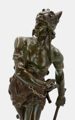 Edouard Drouot, the Gallic Warlord Vercingetorix, 1915, Bronze-TPH-2018475