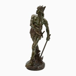 Edouard Drouot, the Gallic Warlord Vercingetorix, 1915, Bronze-TPH-2018475