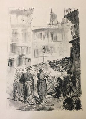 Édouard Manet, La Barricade, Lithograph, 1871-ZCI-1769925