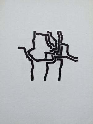 Eduardo Chillida, Abstraction in Black, 1974, Original Lithograph-NRC-2024659