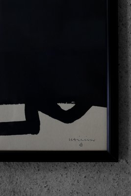 Eduardo Chillida, Composition, Original Lithograph on Cardboard, 1990s, Framed-ZAA-1736080