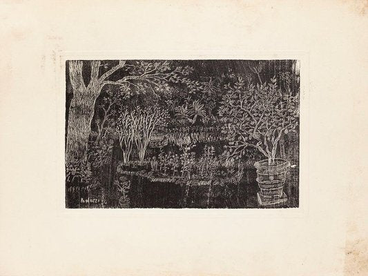 Eduardo Paolozzi - the Garden - Original Etching - 20th Century-ZCI-876627