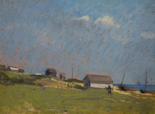 Edward Chappel, Baraques, Pastel, 1910