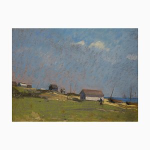 Edward Chappel, Baraques, Pastel, 1910-QUE-944139