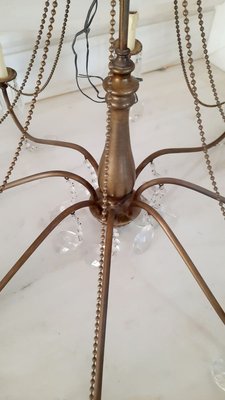 Edwardian Style Brass Chandelier-EAI-782229