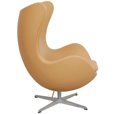 Egg Chair in Nature Nevada Aniline Leather by Arne Jacobsen for Fritz Hansen, 2000s-MTD-1746779