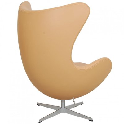 Egg Chair in Nature Nevada Aniline Leather by Arne Jacobsen for Fritz Hansen, 2000s-MTD-1746779