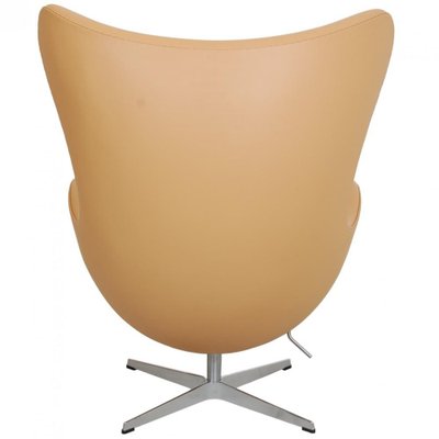 Egg Chair in Nature Nevada Aniline Leather by Arne Jacobsen for Fritz Hansen, 2000s-MTD-1746779