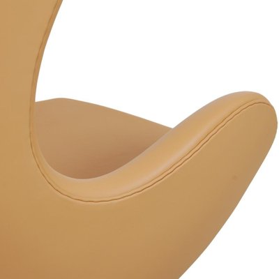 Egg Chair in Nature Nevada Aniline Leather by Arne Jacobsen for Fritz Hansen, 2000s-MTD-1746779