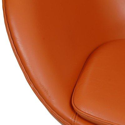 Egg Chair in Original Cognac Leather by Arne Jacobsen, 2000s-MTD-1769498