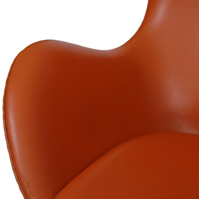 Egg Chair in Original Cognac Leather by Arne Jacobsen, 2000s-MTD-1769498