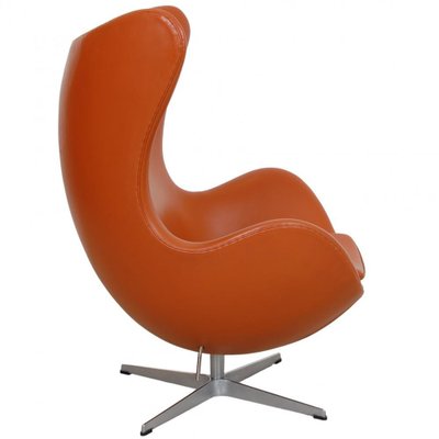 Egg Chair in Original Cognac Leather by Arne Jacobsen, 2000s-MTD-1769498