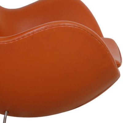 Egg Chair in Original Cognac Leather by Arne Jacobsen, 2000s-MTD-1769498