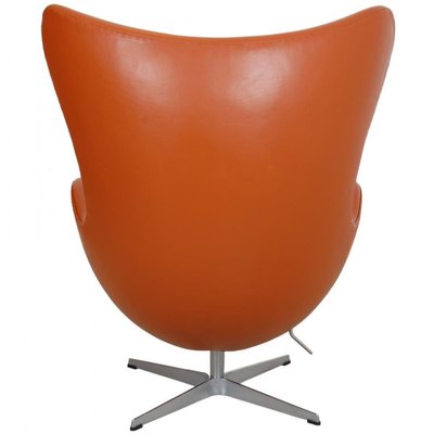 Egg Chair in Original Cognac Leather by Arne Jacobsen, 2000s-MTD-1769498