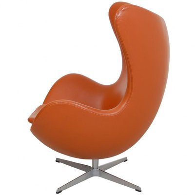 Egg Chair in Original Cognac Leather by Arne Jacobsen, 2000s-MTD-1769498