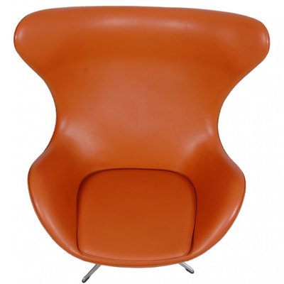 Egg Chair in Original Cognac Leather by Arne Jacobsen, 2000s-MTD-1769498