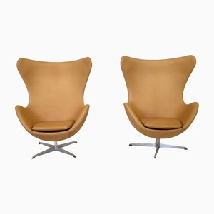 Egg Chairs by Arne Jacobsen for Fritz Hansen, 1960s, Set of 2-TEA-1384049