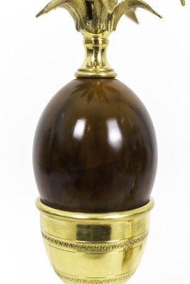 Egg Lamps in Bakelite and Gilt Bronze, 1970s, Set of 2-CEJ-708013