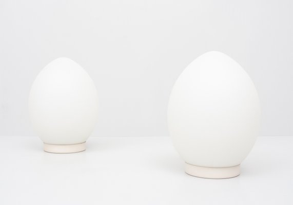 Egg Lamps in Glassware from Vianne, France, 1970s, Set of 2-GCG-935571