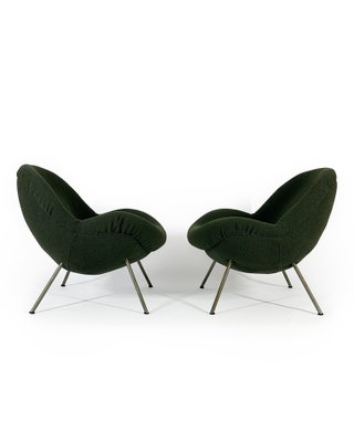 Egg Lounge Chairs by Fritz Neth for Correcta Germany, 1950s, Set of 2-MTU-1797625