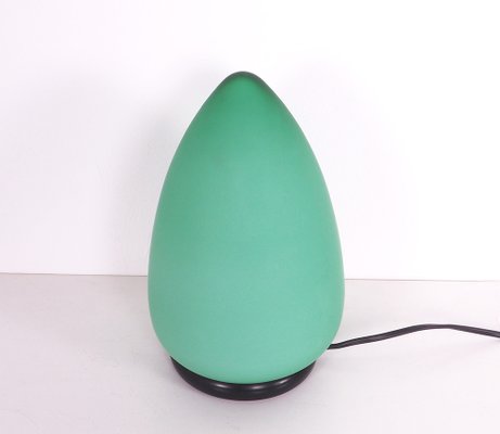 Egg-Shaped Table Lamp in Green Murano Glass-SN-1248731