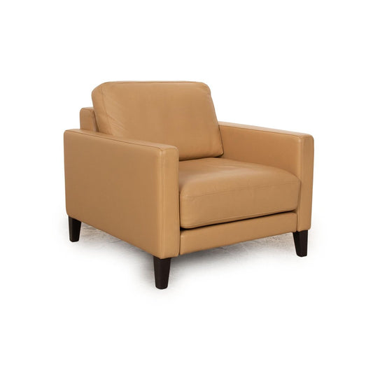 Ego Leather Armchair in Cream from Rolf Benz