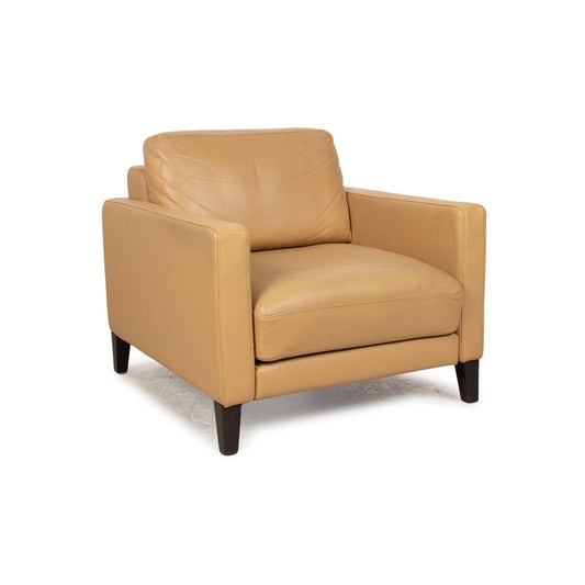 Ego Leather Armchair in Cream from Rolf Benz