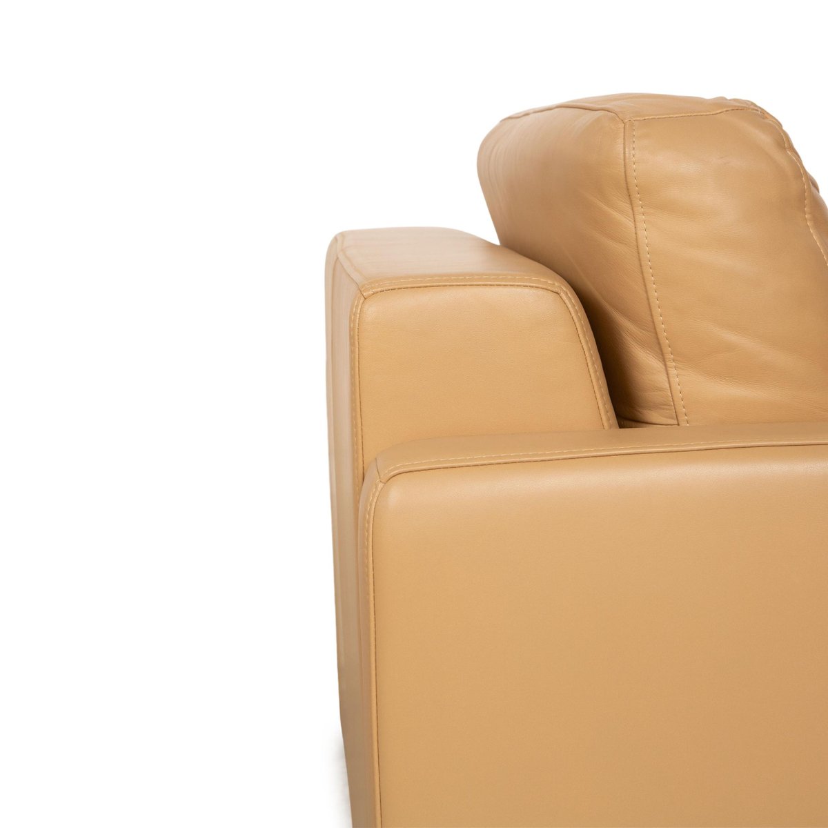 Ego Leather Armchair in Cream from Rolf Benz