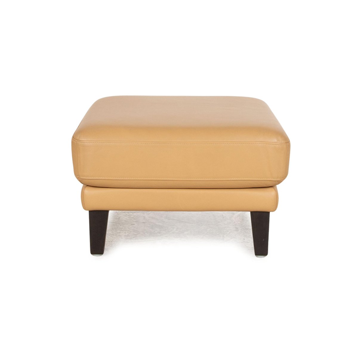 Ego Leather Stool in Cream from Rolf Benz