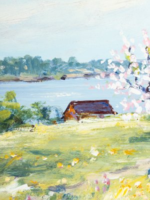 Egon Lennart Karlsson, Swedish Spring, Oil on Panel, Framed-GPP-1126533