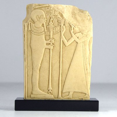 Egyptian Sculpture in Epoxy Resin & Marble-GIW-1196322