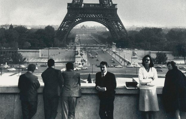 Eiffel Tower, 1950s, Black and White Photograph-DYV-1219796