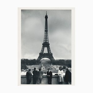 Eiffel Tower, 1950s, Black and White Photograph-DYV-1219796