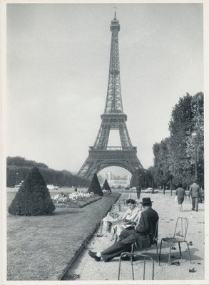 Eiffel Tower, 1950s, Black & White Photograph-DYV-1194393