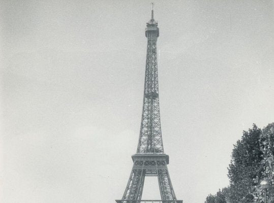 Eiffel Tower, 1950s, Black & White Photograph-DYV-1194393