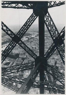 Eiffel Tower, France, 1950s, Black & White Photograph-DYV-1233972