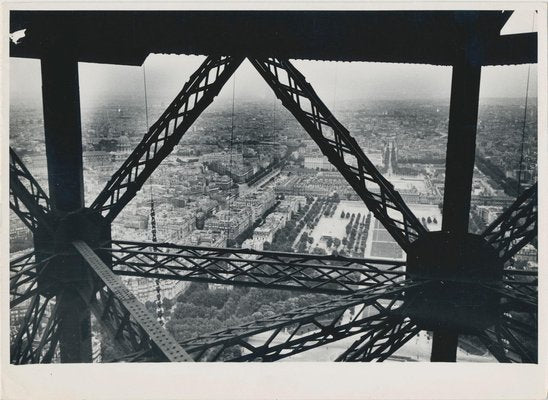 Eiffel Tower, France, 1950s, Black & White Photograph-DYV-1233969