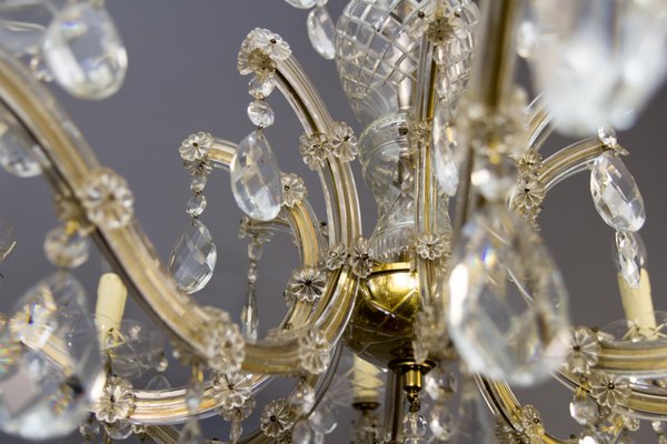 Eight-Light Crystal Chandelier in the Style of Maria Theresa-KEG-1086717