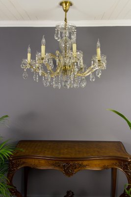 Eight-Light Crystal Chandelier in the Style of Maria Theresa-KEG-1086717