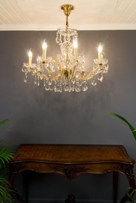 Eight-Light Crystal Chandelier in the Style of Maria Theresa-KEG-1086717