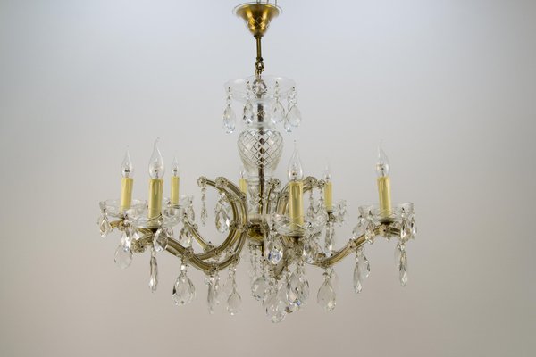 Eight-Light Crystal Chandelier in the Style of Maria Theresa-KEG-1086717