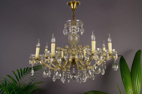 Eight-Light Crystal Chandelier in the Style of Maria Theresa-KEG-1086717