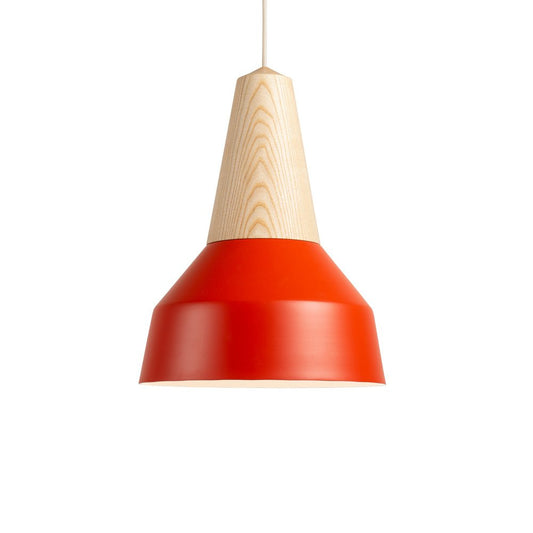 Eikon Basic Poppy Red Pendant Lamp in Ash from Schneid Studio