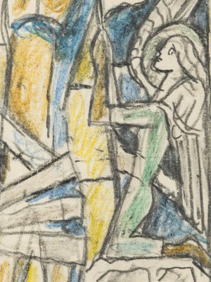 Einar Forseth, Church Window, Colored Sketches on Paper, Set of 2-GPP-1248851