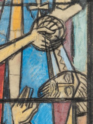 Einar Forseth, Church Window, Colored Sketches on Paper, Set of 2-GPP-1248851